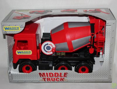 Бетономішалка Wader Middle Truck Червона 39489