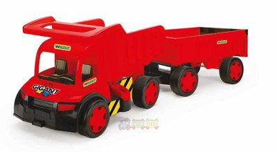 Велика іграшкова вантажівка Wader Гігант з візком Wader (65110)