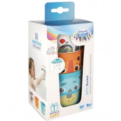 Canpol babies Іграшка-кружечки для купання HELLO LITTLE 3 шт.