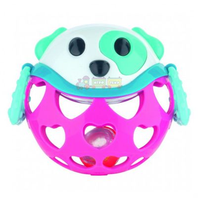 Canpol babies Іграшка з брязкальцем інтерактивна Рожева собачка