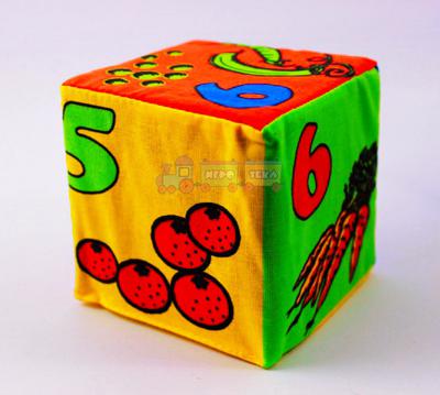 Детские кубики поролоновые цифры, 6 кубиков