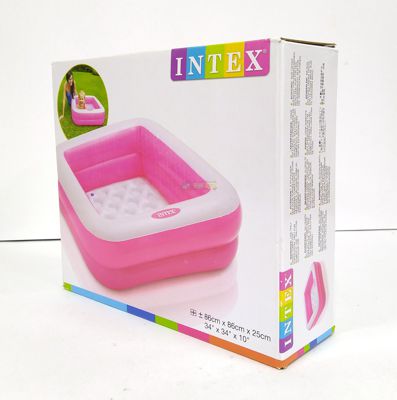 INTEX 57100 Надувной бассейн детский Песочница (85х85х23 см)