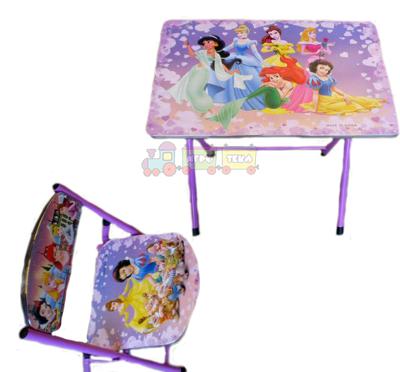 Детский столик со стульчиком Принцессы (DT 19-4) 