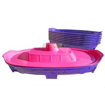 Дитяча Пісочниця-басейн Doloni Корабель фіолетово-зелена/рожева (03355/2)