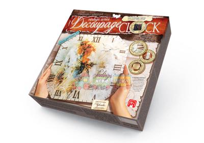 Часы Decoupage Clock с рамкой (DKС-01-06,07,08,09,10) 5 вариантов