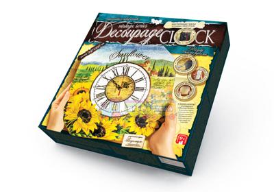 Часы Decoupage Clock с рамкой (DKС-01-06,07,08,09,10) 5 вариантов