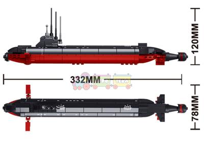 Конструктор Атомная подводная лодка Sluban (B0391) 