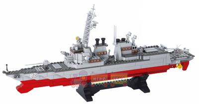 Конструктор Эсминец серии Боевые корабли Sluban (B0390) 