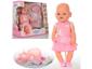 Кукла пупс 8009-439 Розовое платье с зайчиком и рюшами