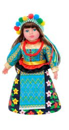 Кукла Україночка мягконабивная 47 светло cиняя (M 5085 I UA)