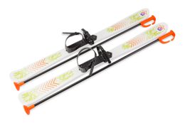 Лыжи с палками детские 90 см белые (9260)