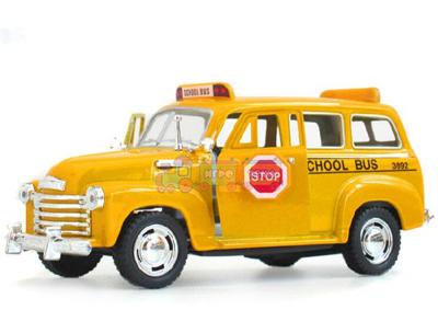 Машина металлическая KINSMART KT5005W Chevrolet Suburban School Bus 1950