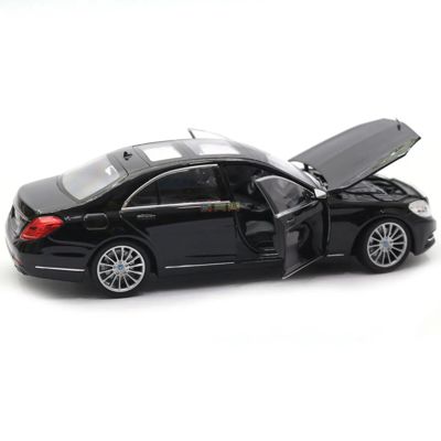 Металева машинка Welly Nex  Mercedes -Benz  S-класс, чорного кольору, 18 см (24051W)