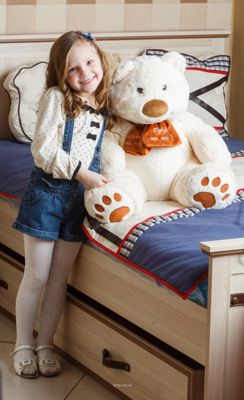 М'яка іграшка Tigres Ведмідь Мемедік (білий) 65 см (ВЕ-0076)