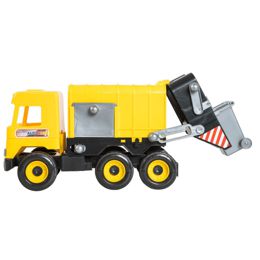 Авто Tigres Middle truck сміттєвоз (жовтий) в коробці (39492)