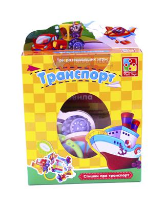 Развивающая игра Фигурки на кольце Транспорт Vladi Toys (VT1801-03) 