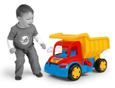 Велика іграшкова вантажівка Wader Гігант + візок 65100