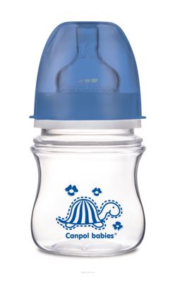 Антиколиковая бутылочка с широким отверстием EasyStart Цветные зверюшки 120 мл