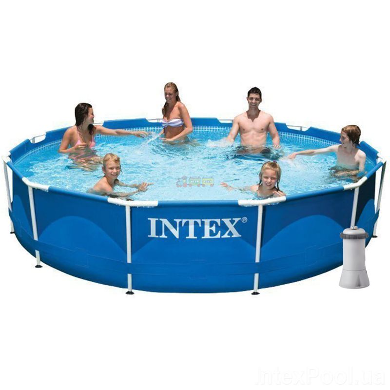 Intex 28212,56996 Каркасный бассейн Metal Frame Pool (366х76 см)
