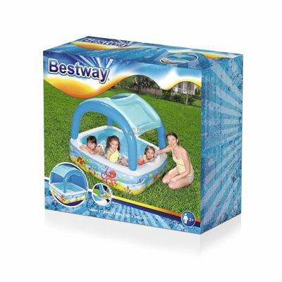 Bestway 52192, Дитячий надувний басейн з навісом 147х147х122 см