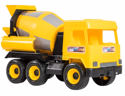 Авто Tigres Middle truck бетономешалка (желтый) в коробке (39493)