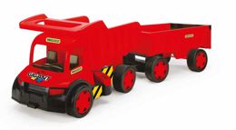 Большой игрушечный грузовик Wader Гигант с тележкой (65110)