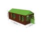 ​Будиночок зі шторками Doloni мега великий коричнево-зелений​​ (02550/24)