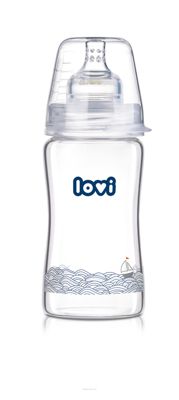 Пляшка скляна LOVI 250 мл - Diamond Glass - Marine
