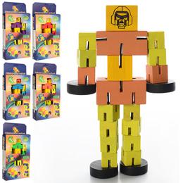 Деревянная игрушка-дергунчик M00761 Робот 