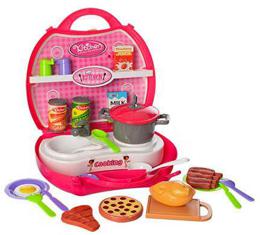 Детская кухня с набором посуды и продуктов (8336ABC)