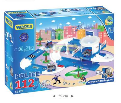 Детский игровой набор полиция Kid Cars 3D Wader 53320