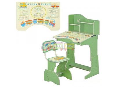 Детская парта стульчик, зеленая (HB 2071-03-7)  