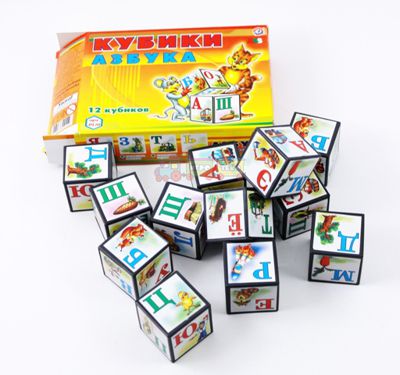 Детские кубики пластмассовые Азбука русская Технок 0120