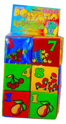 Детские кубики поролоновые цифры, 6 кубиков
