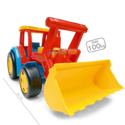 Большой игрушечный трактор Wader  Гигант с ковшом 66000