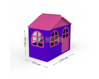 Дитячий ігровий будиночок Doloni для вулиці  Рожево-фіолетовий (02550/10)