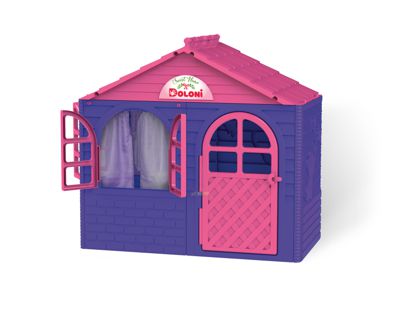 Детский игровой домик Doloni для улицы  Розово-фиолетовый (02550/10)