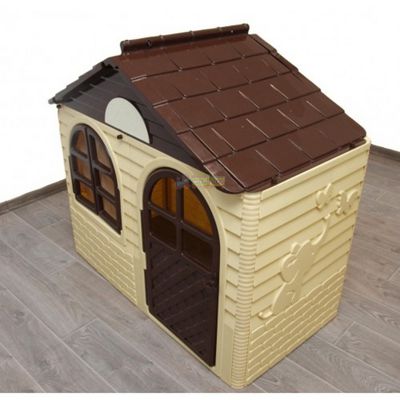 Детский игровой домик Doloni для улицы желто-коричневый (02550/12)