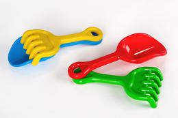 Детский набор Лопата + грабельки Toys Plast (ИП 24000)