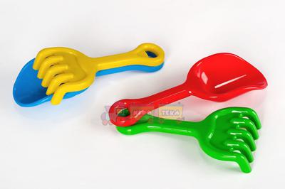 Дитячий набір Лопатка + грабельки Toys Plast (ИП 24000)