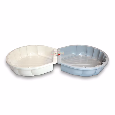 Детская песочница-бассейн Doloni 01236/09 "Ракушка" (Молочно-серая)