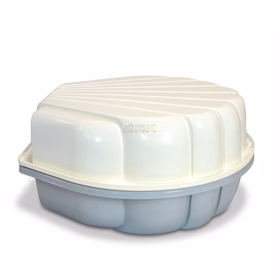 Детская песочница-бассейн Doloni 01236/09 "Ракушка" (Молочно-серая)