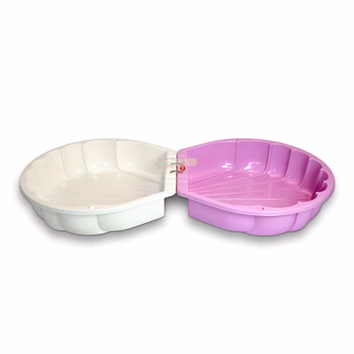 Детская песочница-бассейн Doloni 01236/10 "Ракушка" (Молочно-розовая)