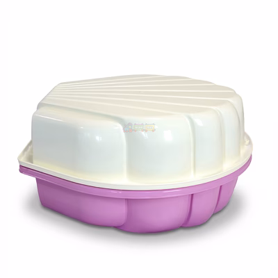 Детская песочница-бассейн Doloni 01236/10 "Ракушка" (Молочно-розовая)