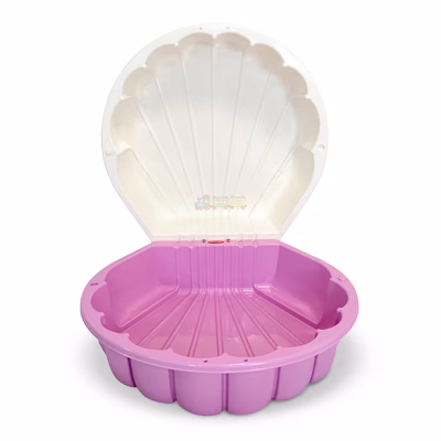 Детская песочница-бассейн Doloni 01236/10 "Ракушка" (Молочно-розовая)