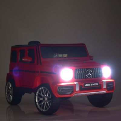 Детский электромобиль Джип Bambi M 4214 EBLR-3 Mercedes AMG G63 Гелендваген, красный