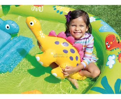 Дитячий надувний центр "Басейн з динозаврами" - LITTLE DINO PLAY CENTER Intex 57166