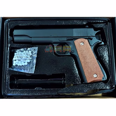 Страйкбольний пістолет на кульках "Colt M1911 Classic" Galaxy G13 метал-пластик чорний