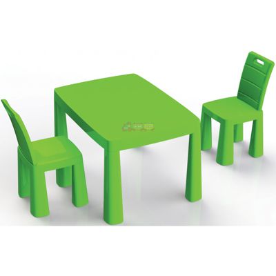 Дитячий пластиковий стіл і два стільці Долоні 04680/2