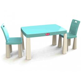 Дитячий пластиковий стіл і два стільці Долоні 04680/7